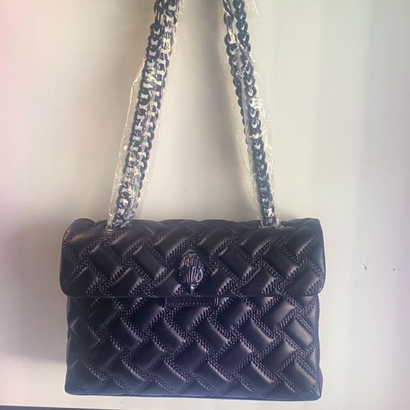 - KURT GEIGER LONDON KENSINGTON DRENCH LEATHER SHOULDER BAG - Picture 8 of 10